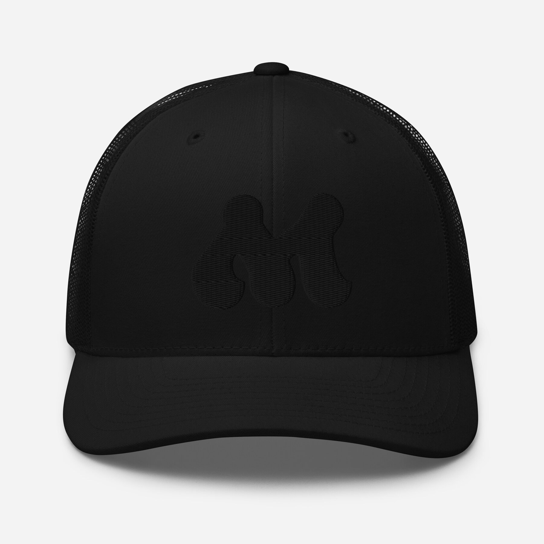 retro trucker hat black front 67c0c00d6ec95